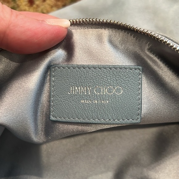 Jimmy Choo Authentic blue/grayish colored suede purse - Picture 3 of 13